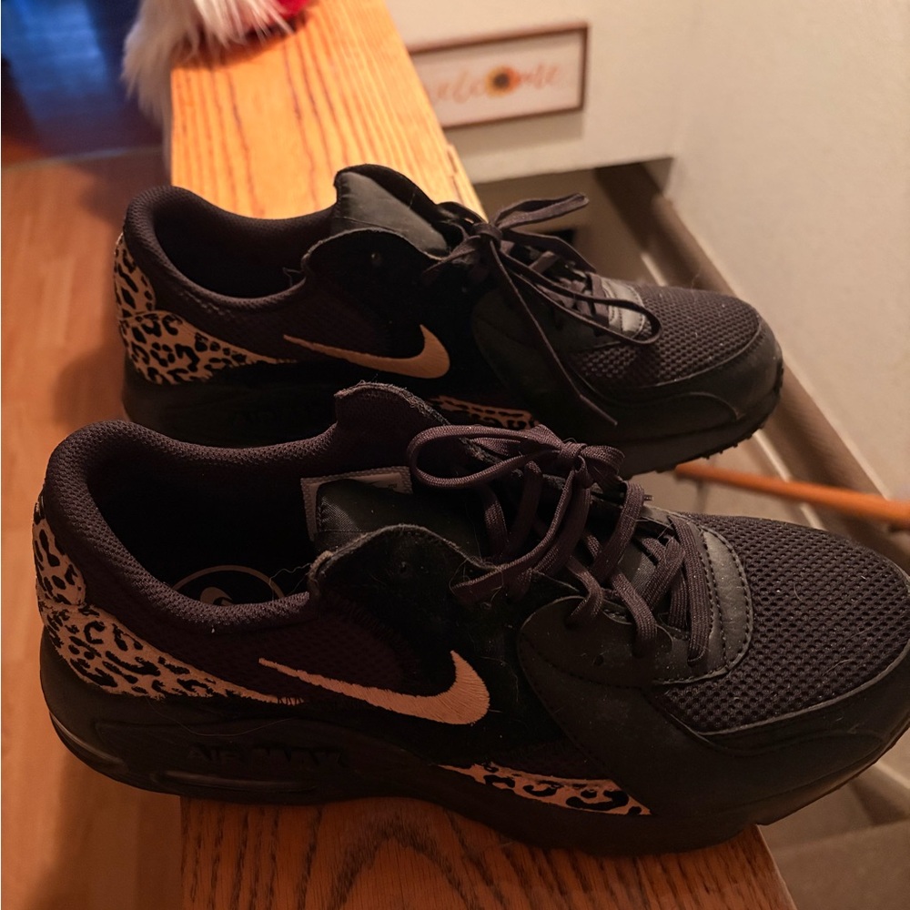 Nike Black and Animal Print Sneakers